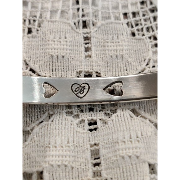 Brighton Round Hearts Bangle Signed Some Wear - Picture 5 of 6